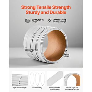 Kit Sigillatore per Nastro Resistente con Nastro in PET/PP da 100 m e 100 Sigilli Metallici per Imballaggio Manuale di Pallet - Product Image 5