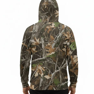 Sweat à capuche de haute qualité en coton mélangé lourd, séchage rapide, antimicrobien, camouflage, pour la chasse en plein air, pour hommes - Product Image 2