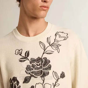 Sudadera Bordada de Color Sólido con Logotipo Personalizado, MOQ Bajo, Talla Personalizada, Sudadera Bordada para Hombre con Logotipo Impreso - Product Image 6