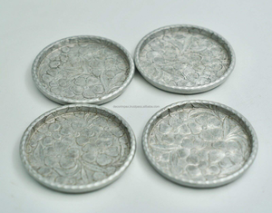 Sous-verre de qualité supérieure en laiton fini métal aluminium sous-verre de table tapis et coussinets sous-verre - Product Image 3