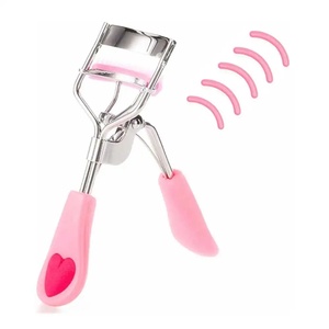 Recourbe-cils rose avec poignée et pince en acier inoxydable pour un recourbement précis des cils - Product Image 6