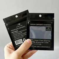 Sachet Ziplock personnalisé avec logo imprimé pour appâts de pêche, avec fenêtre transparente et trou de suspension, pour leurres et accessoires de pêche