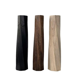 Vase d'art léger en bois massif - Vase à fleurs rétro en bois, ornement de décoration intérieure durable, accessoire de style de vie de niche par MULTI CRAFT - Product Image 3