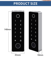 Control de Acceso por Huella Digital WiFi Tuya Económico, Control de Acceso con Teclado Digital Táctil Inteligente a Prueba de Agua IP66 con Sistema RFID