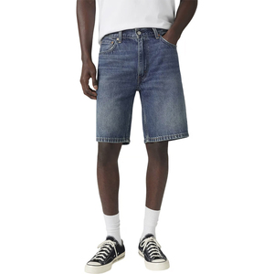 High Quality Men's Summer Mid Waist Straight Fit Vintage Washed Denim Shorts 10" Inseam Custom Logo Casual Cotton Shorts - Product Image 6
