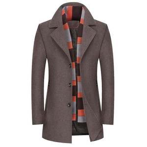 Manteau Trench Élégant en Mélange de Laine pour Homme – Veste d'Hiver Chaude et Longue pour l'Automne – Style Urbain Décontracté et Habillé – Vente en Gros - Product Image 2