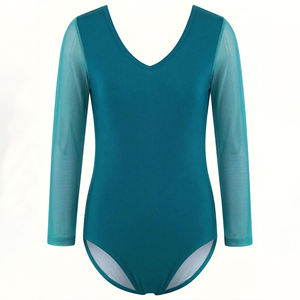 Maillot de Gimnasia Rítmica para Mujer, Manga Larga, Sexy, Estampado, Diseño Personalizado, Ropa Deportiva, Leotardos de Animadoras, Colores Personalizados, OEM - Product Image 2