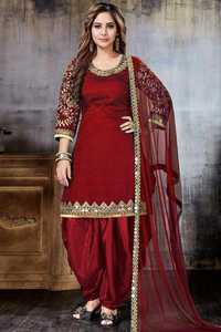 Ropa Tradicional, Vestidos Anarkali Punjabi, Ropa India y Pakistaní, Colores Personalizados, Vestido Patiala con Vuelo, Colección de Bodas - Product Image 3
