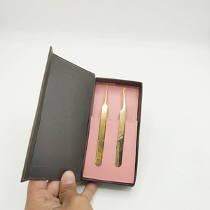 Pinces à cils en acier inoxydable de haute qualité avec embout en fibre, outils professionnels d'extension de cils du Pakistan - Product Image 4