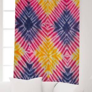 ผ้าม่านพิมพ์ลายบล็อกอินเดียสไตล์โบฮีเมียน ผ้าฝ้ายสำหรับหน้าต่าง ลายดอกไม้ สำหรับห้องนั่งเล่น ห้องนอน โรงแรม ขายส่ง - Product Image 4