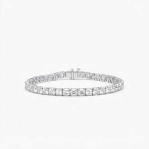Wholesale DEF Color VS VVS Clarity Round Brilliant Cut Lab Diamond IGI Certified 10K 14K 18K <b>Solid</b> <b>Gold</b> Elegant Tennis Bracelet - Product Image 5