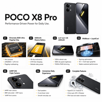 Dimensity 8400 Ultra POCO X8 Pro Versi Global Smartphone Gaming 5G Baterai 6500mAh Pengisian Cepat 120W Layar AMOLED 1.5K 120Hz 50MP