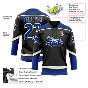 Custom Printed <b>Ice</b> Hockey Jersey 100% Polyester Sublimation Windproof Breathable Eco-Friendly OEM Wholesale Rate Premium Quality - Product Image 4