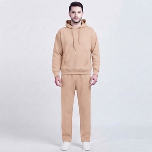 Ensemble de survêtement en molleton pour homme, sweat à capuche et pantalon de jogging, vêtements de sport décontractés personnalisés, vente en gros - Product Image 2