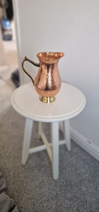 Metal Drinkware Copper Hammered <b>Water</b> <b>Kettles</b> Tumblers Set Copper Pitcher Embrace Health Benefits with Premium Copper Pitcher - Product Image 6