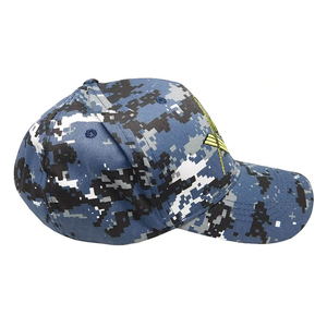 Gorra Deportiva de 5 Paneles con Símbolo Amarillo Personalizable, Camuflaje ACU, Estilo Hip Hop, Inspirada en la Regalia Masónica, Bordada para Maestro Masón - Product Image 4