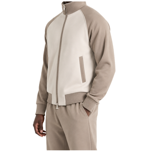 Conjunto Deportivo Personalizado al por Mayor para Hombre, Chaqueta con Cierre Completo, Forro Polar Transpirable de 380g, Ropa Deportiva Informal para Correr, Conjunto Deportivo de Otoño - Product Image 4