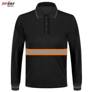 เสื้อโปโลสะท้อนแสงเพื่อความปลอดภัย,เสื้อใส่ทำงานแขนสั้นเสื้อเซฟตี้สะท้อนแสงสำหรับผู้ชาย - Product Image 3