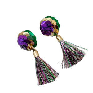 Joyería al por mayor con flecos trenzados y cuentas, de la mejor calidad, para bodas, pendientes y joyería para las orejas hechos a mano en India. - Product Image 1