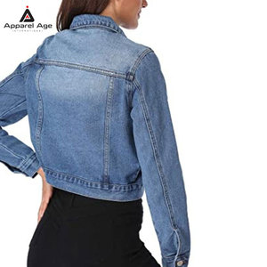 เสื้อแจ็คเก็ตยีนส์ครอปสีพื้นลำลองสำหรับผู้หญิง สตรีทแวร์แฟชั่นใหม่ ปี 2026 เสื้อแจ็คเก็ตฤดูหนาวสำหรับผู้ชายที่ใส่สบาย - Product Image 6