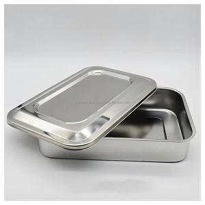 Caja de Almacenamiento de Instrumentos Quirúrgicos Médicos, Estuche de Instrumentos Dentales de Acero Inoxidable con Tapa, Certificación CE ISO, Proveedor OEM ODM, Manual - Product Image 2