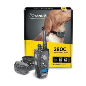 Collier de dressage pour chien Dogtra 280C étanche avec télécommande, contrôle précis à 127 niveaux et écran LCD - Product Image 1