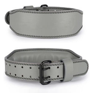 Cinturón de Entrenamiento de Gimnasio con Logotipo Personalizado para Adultos, Cuero Vacuno con Hebilla de Palanca, Soporte Lumbar para Levantamiento de Pesas y Peso Muerto, Seguridad en el Fitness - Product Image 1