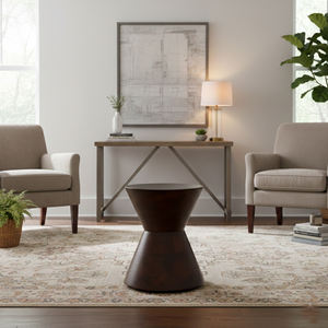 Tabouret conique en bois de Suar massif de luxe, forme unique, pour salon, décoration intérieure, nouvelle arrivée, très bien coté. - Product Image 6