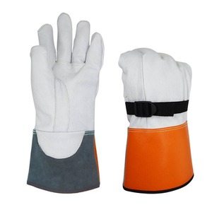 High Performance TIG Welding <b>Gloves</b> 100% High Quality Leather & Cotton Molten Metal Splash Test <b>Type</b> B Full Thumb for Men Women - Product Image 4
