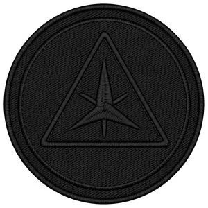 Parche Bordado Táctico Negro de Regalia Masónica, Insignia de Estrella de 3 Puntas Triangular, Símbolo de Hierro de la Francmasonería para Uniformes y Vestimenta de Logia - Product Image 2