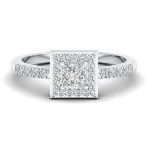 Bague de fiançailles REYES en or 18 carats avec diamant solitaire, bijoux fins faits à la main, cadeau d'anniversaire, bijoux fins pour mariage - Product Image 1
