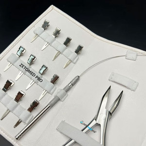 ชุดเครื่องมือไมโครลิงค์พรีเมียม สแตนเลสสตีล สำหรับต่อผมแบบปลายแบน พร้อมกล่องเก็บ  โลโก้สั่งทำได้  พร้อมห่วงดึงและคลิป - Product Image 4