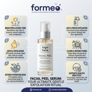 Gel exfoliant doux pour le visage à marque privée, à l'huile de graines de camélia, pour le soin des pores et l'élimination des peaux mortes, qualité supérieure - Product Image 1