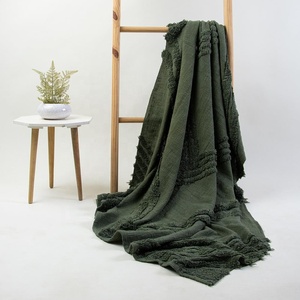 คอลเลกชันใหม่ผ้าห่มผ้าคอตตอนเนื้อแน่นสำหรับโซฟาผ้าฝ้ายทอในฤดูหนาวและการตกแต่งห้องนั่งเล่น - Product Image 6