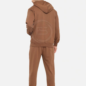 Nouvel ensemble de survêtement homme hiver à capuche, respirant, léger, 100% coton, design 2-en-1, grandes tailles, logo personnalisé, pour usage extérieur - Product Image 4