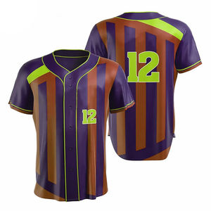 Maillot de baseball personnalisé OEM 2026, tenue d'équipe de softball respirante, antibactérienne, anti-humidité, grande taille, été, haute performance - Product Image 6