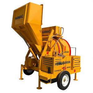 Mini bétonnière diesel JZR500 RDCM500 16DH, machine de mélange portable pour chantier de construction - Product Image 2