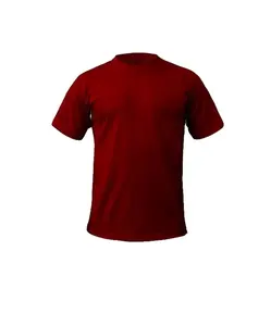 180g O-neck Short Sleeve Plain T Shirt Custom Printing Round Neck 60% Cotton 40% Polyester T Shirt for promotion