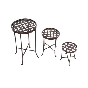 Soporte de Plantas de Lujo con Recubrimiento de Polvo de Hierro para Decoración del Hogar, de Alta Tendencia, para Exhibición de Plantas de Interior, Tamaño, Forma y Color Personalizables - Product Image 1