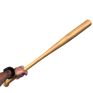Bate de Béisbol de Madera Sólida de Primera Calidad, Diseño Equilibrado para Control de Velocidad y Potencia, Agarre Ergonómico para Sesiones de Práctica - Product Image 1