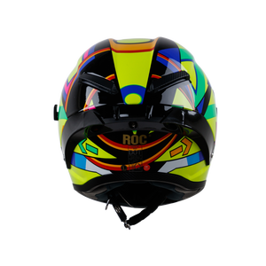 Casque intégral de fabrication vietnamienne, meilleur casque OEM, visière double à dégagement rapide, R03 ROC ABS, design graphique haut de gamme, nouveau, homologué ECE/DOT - Product Image 5