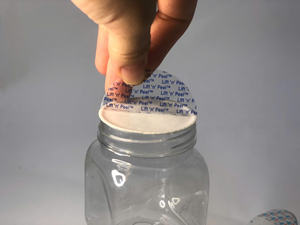 ฝาขวดพลาสติกแบบเปิดง่าย Sam Lan Easy-Open Lift N Peel Induction Liner Half Pull Tab พร้อมซีลพลาสติกพิมพ์ลายสกรีน สำหรับบรรจุภัณฑ์ยา - Product Image 2