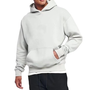 Sudadera con capucha de algodón 100% de alta calidad, con cremallera, forro polar grueso, personalizada, lisa, negra, con corte y costura, al por mayor - Product Image 3