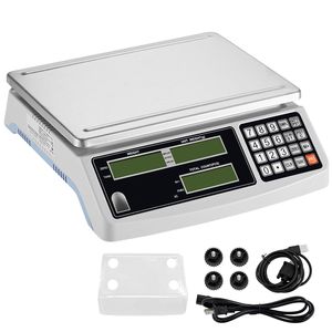 Bilancia Contapezzi Industriale Digitale Elettronica 30 kg x 1 g, Bilancia di Precisione con Funzione Tara 0.1g per Conteggio Inventario Monete, Unità G/kg/lb - Product Image 1