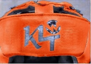 Protège-tête de boxe K4 en cuir PU orange, PVC, PC, protection pour l'entraînement au Taekwondo, Muay Thai et Kickboxing - Product Image 3