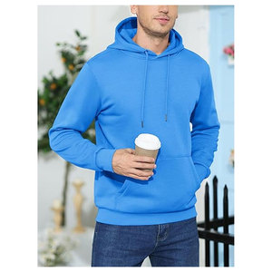Hooded <b>Mens</b> 100% Cotton Hoodies <b>Pullover</b> Oversized Casual Top Batwing Sleeve Fleece Sweater Heavyweight Streetwear Winter - Product Image 6