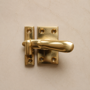SHUBHAM Solid Brass Cabinet <b>Latch</b> Polished Golden Furniture Fastener for Cupboard Drawer Door <b>Window</b> Hardware - Product Image 3