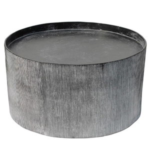 Italian Hotel Furniture Latest Design Metal and Glass Wood Top Round Shape Black Finish Coffee Table - Product Image 6