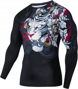 Rashguards de MMA de Spandex/Poliéster, Manga Larga, Transpirables, Unisex, Hechos a Medida, Sublimados - Product Image 5