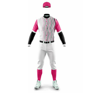 Maillot de baseball à bas prix, très demandé, avec numéros de joueur, rayures, sublimation, boutons et pantalon – Fabricant d'uniformes d'équipe - Product Image 5